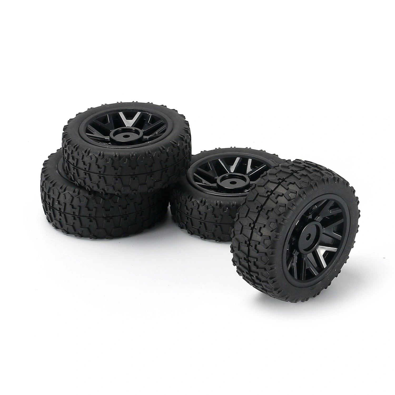 Ready-to-Run 1/14 Buggy Tires 4 Pack Wheel Upgrade Kit