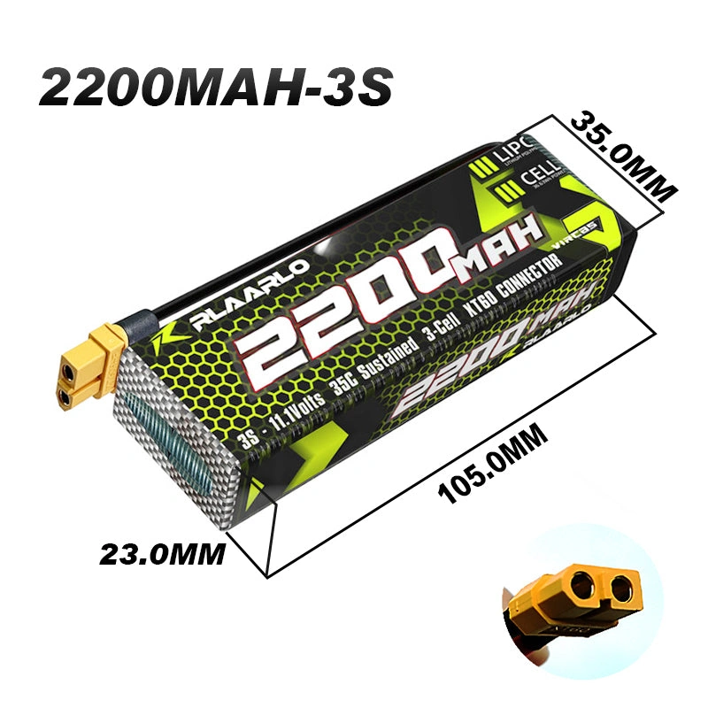 Unleash the Beast 3S Lipo Power XT60 Connector 2200mAh Battery for Epic Flights